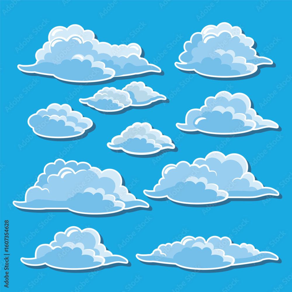 White Fluffy Clouds in Sky White Fluffy Clouds in Sky