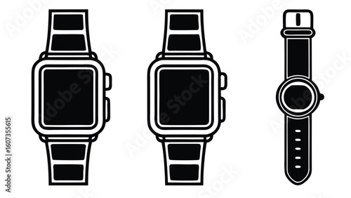 Future Technology theme scientific instruments set art illustration