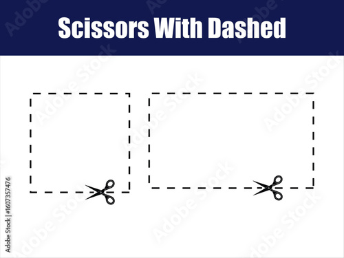 Scissors Cut Square Rectangle