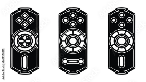 Future Technology theme scientific instruments set art illustration