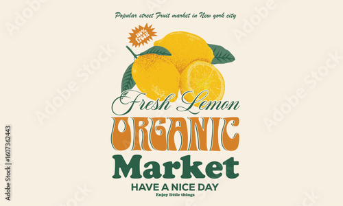 Organic food artwork for for t-shirt. Fruit vintage t-shirt design. Squeezed art. Summer food poster design. Lemon fruit set. Fresh lemon fruit print. ceramic bowl. Nature fruit club print design.