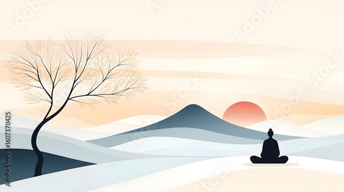 Tranquil Zen Meditation Landscape