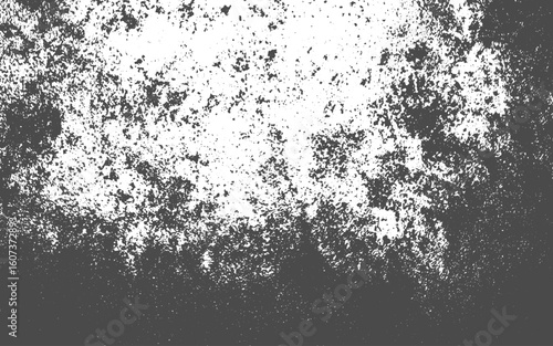 Texture black and white abstract grunge style. Vintage abstract texture of old surface. Blue poppy seeds isolated on white background and texture, top view