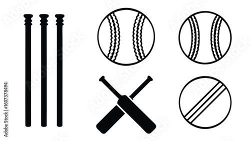 Sports graphics illustration collection icons set