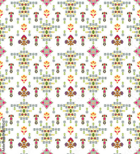 Seamless pattern design inspired by the Ottoman decorative arts