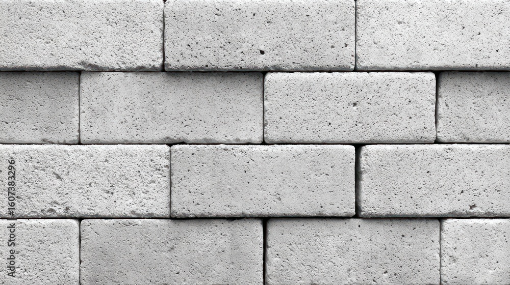 Obraz premium Light gray bricks in a regular pattern