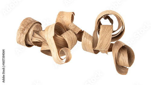 Photos Wood shavings sawdust isolated on transparent background