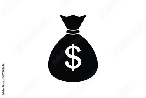 money bag icon vector icon