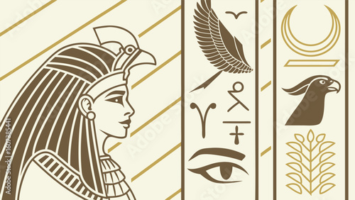 A vintage-style illustration of an old woman's head with an intricate animal pattern, drawn in a grunge art style with a unique silhouette design