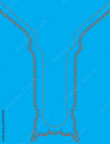 Slika na platnu Seamless pattern background of multicolored lines with scribbler