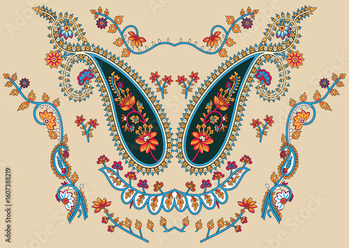 Vector Seamless Tribal Pattern in Scribble Style. Colorful Handicraft Ethnic Ornament