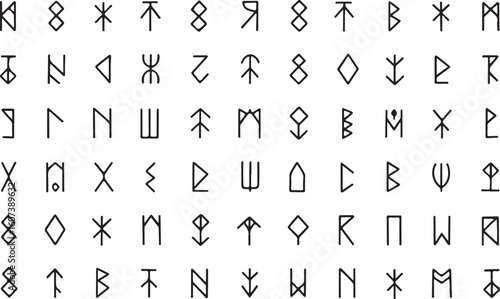 Ancient Symbols Alphabet Collection runes characters