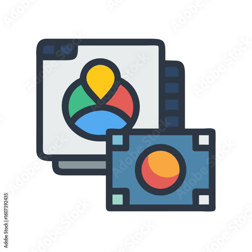 Color palette tools for digital design interface illustration