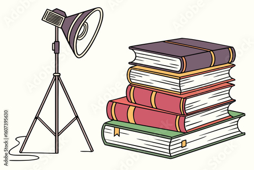  colorful stacked books, realistic 3d render, highly detailed, vivid colors, cinematic lighting, photorealistic, studio lighting