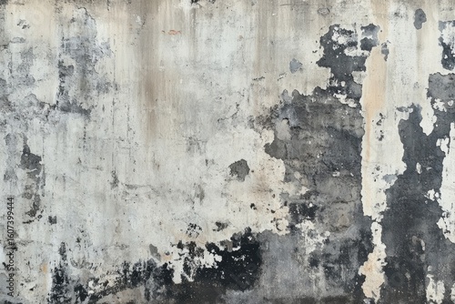 Wallpaper Mural Weathered, mottled concrete wall with peeling paint Torontodigital.ca