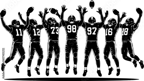 American football, team sport, huddle, Vector bundle