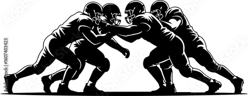 American football, team sport, huddle, Vector bundle
