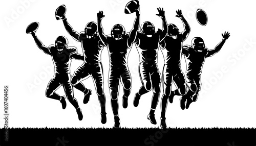 American football, team sport, huddle, Vector bundle