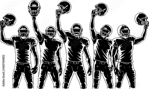 American football, team sport, huddle, Vector bundle