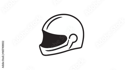 Professional Helmet Safety Vector Icon for Work Safety Precautions