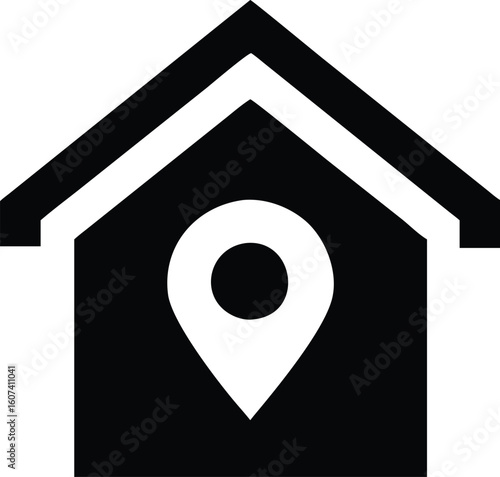 Home location pin navigation icon