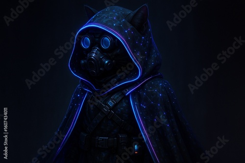Cyberpunk-style cat products