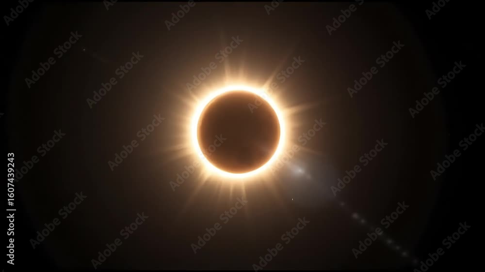 Watch the breathtaking solar eclipse phenomenon with sun moon and earth alignment today night sky view