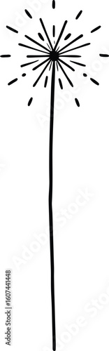 Single Friendly Ghost with a Simple Smiling Face Halloween Doodle
