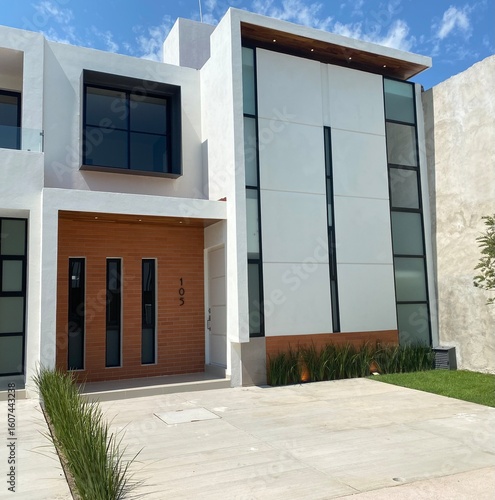 Fachada de casa moderna