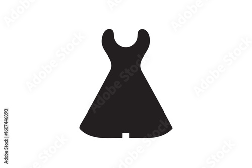 Maxi dress silhouette.