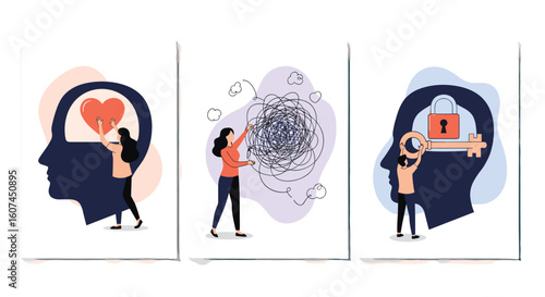 Exploring mental wellness through visual metaphors of the human mind and its experiences
