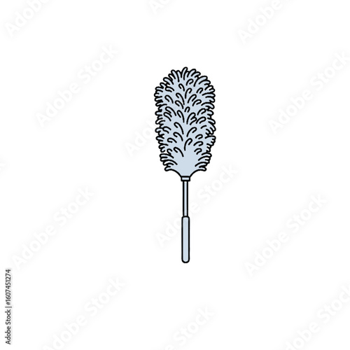 Soft cleaning duster for removing fine dust particles from home surfaces.