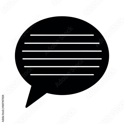 Direct Message Bubble with Icon Vector Illustration