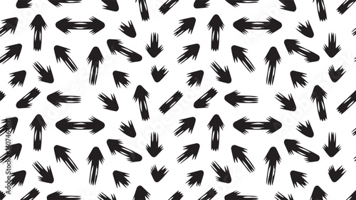 Seamless Arrow Pattern Vector Repetitive Directional Design Background