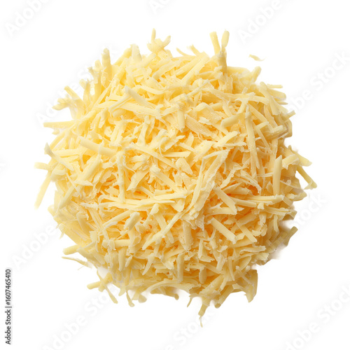 Grated Cheese Delight: A vibrant image of shredded cheese, capturing its texture and inviting appearance. The golden cheese is a delicious ingredient.