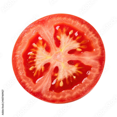 Wallpaper Mural Fresh red tomato slice isolated on transparent background Torontodigital.ca