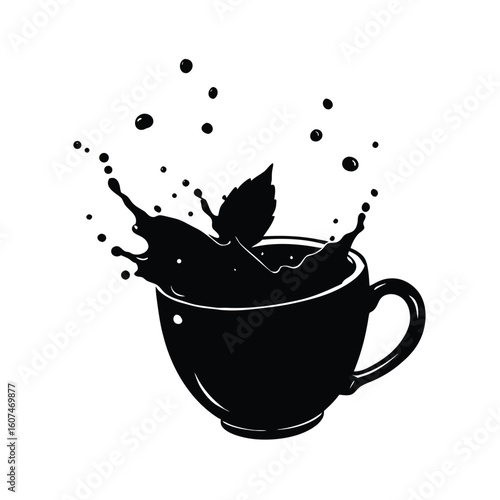 Salpicadura Flotante de Té Verde con Menta Refrescante