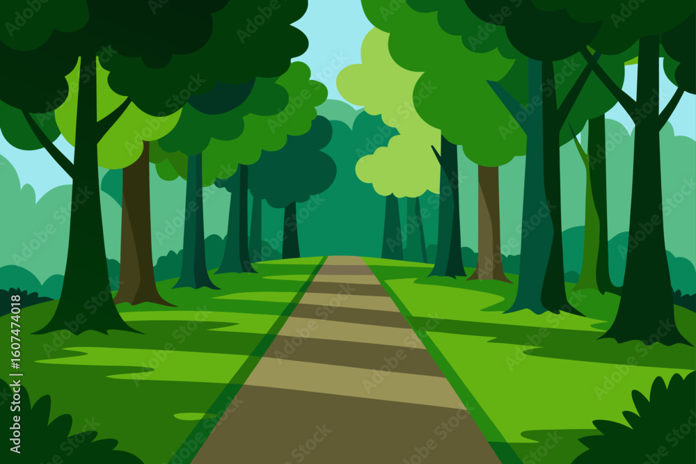 Obraz premium road in the forest