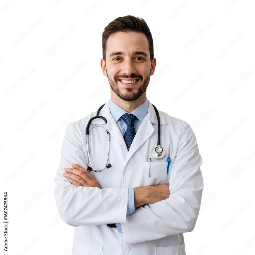 Fototapeta premium Confident Healthcare Provider: Expertise, Trust, and Compassionate Care