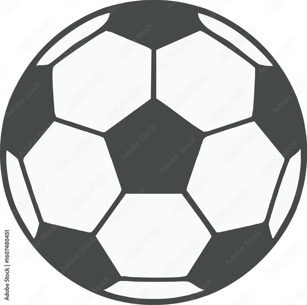 Fototapeta premium Football minimalist icon