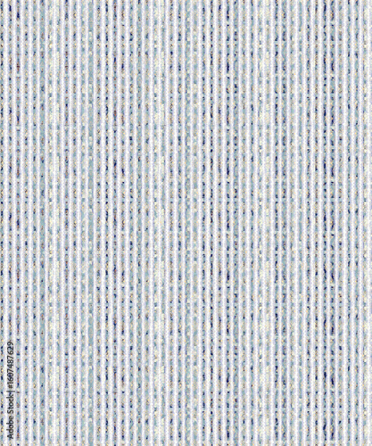 Blue White Woven Texture Stripe Fabric Pattern | Linen Look Vertical Stripe Textile | Soft Coastal Cotton Weave Design
