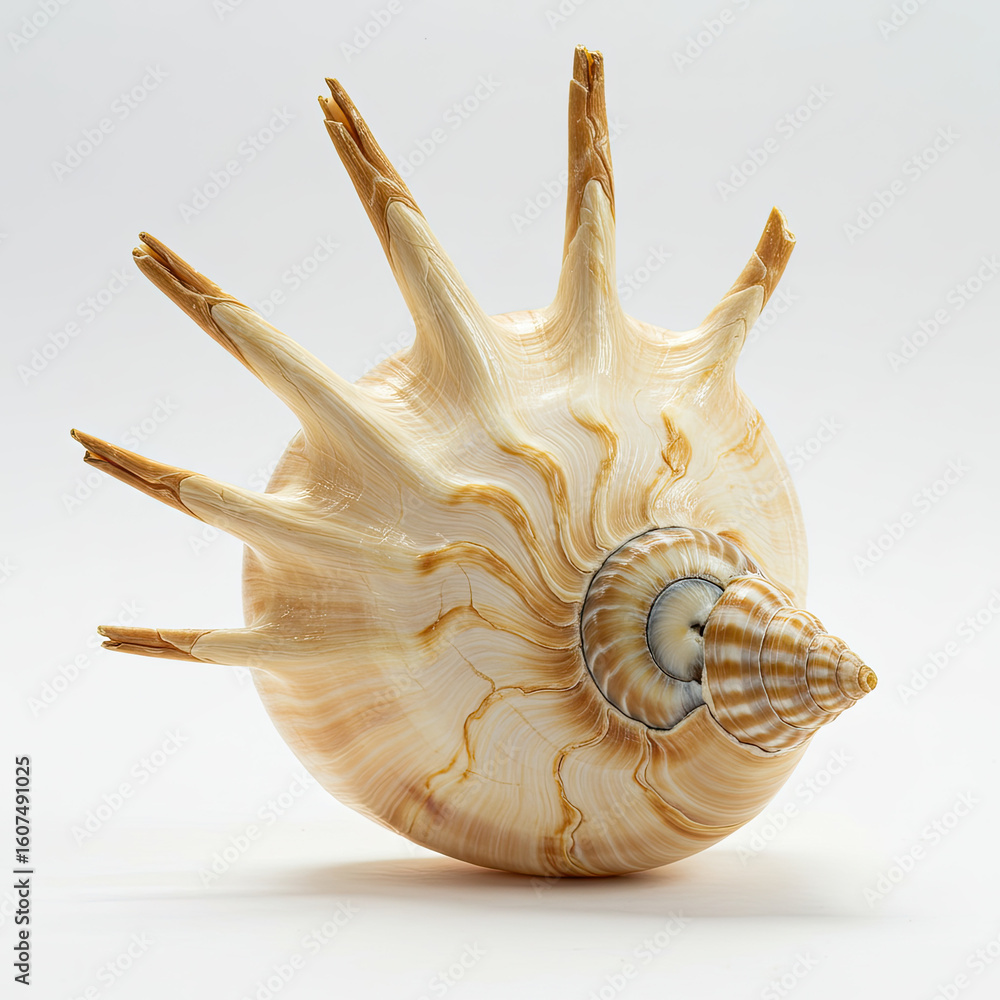 Obraz premium Seashell isolated on white background