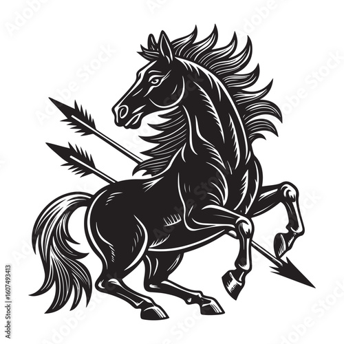 Battlefield horse