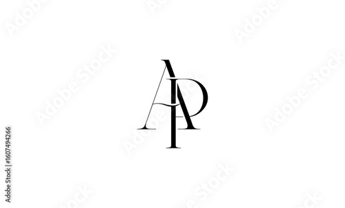AP initial letters, monogram logo