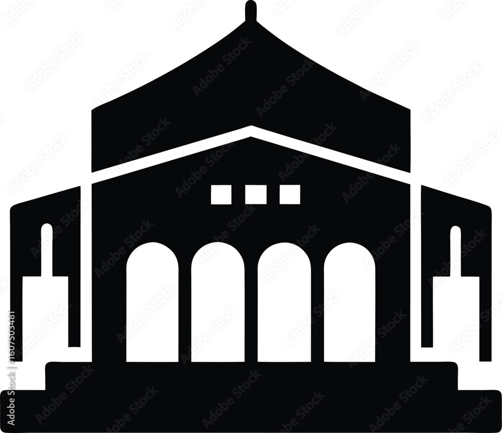 Fototapeta premium silhouette of a house