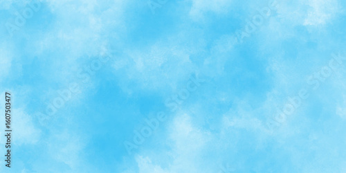 Light blue grunge powder texture art creative and painted design watercolor abstract background for design, natural sky-blue beautiful vintage grunge texture artistic watercolor splash background.