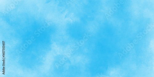 Light blue grunge powder texture art creative and painted design watercolor abstract background for design, natural sky-blue beautiful vintage grunge texture artistic watercolor splash background.