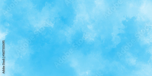 Light blue grunge powder texture art creative and painted design watercolor abstract background for design, natural sky-blue beautiful vintage grunge texture artistic watercolor splash background.