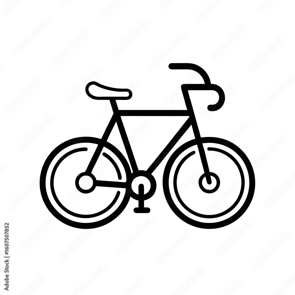 Obraz premium bicycle vector icon isolated on white background 