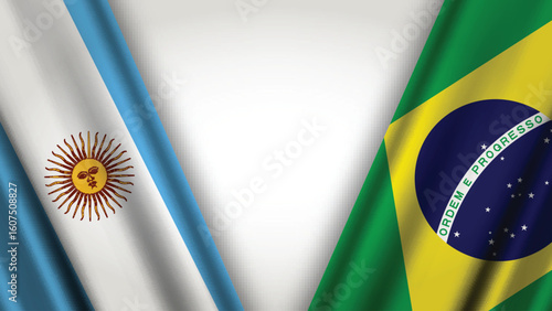 Illustration Vector Featuring Argentina and Brazil Identity